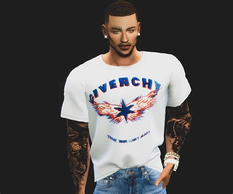 sims 4 givenchy shirt|sims 4 Givenchy cc men.